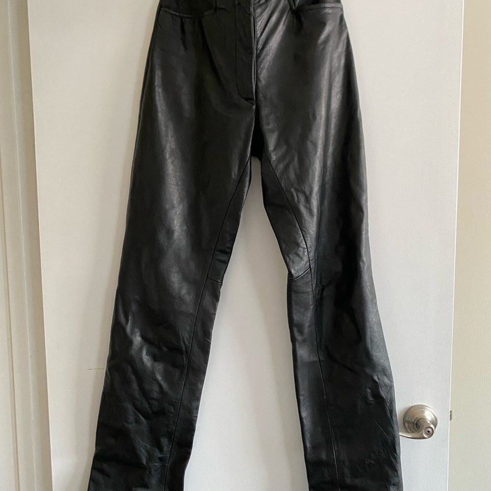 Black Leather Pants